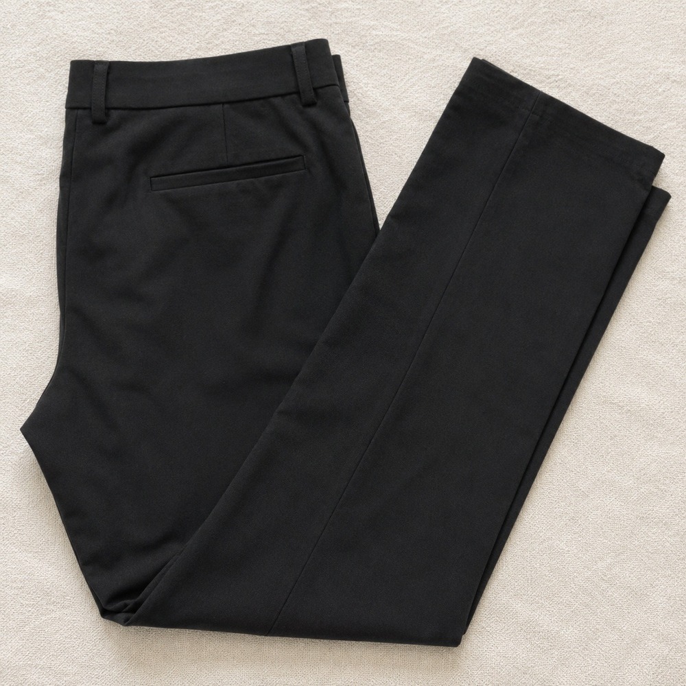 Loft Petites Marisa Skinny Dress Pants Black Cotton Blend sz 10P work essential